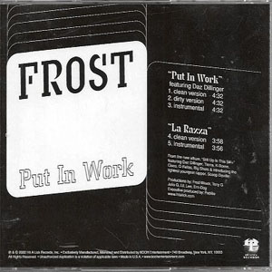 Álbum Put In Work de Frost